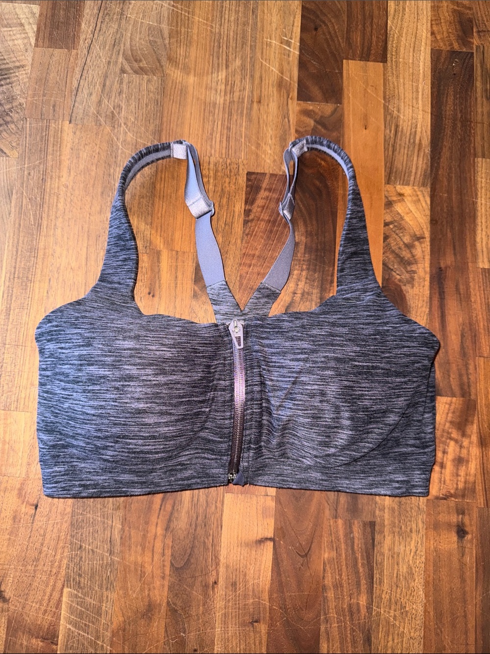 Victorias Secret Knockout Front Close Heather Gray Sports Bra